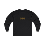 TRUST THE RUST chest badge on a black long sleeve