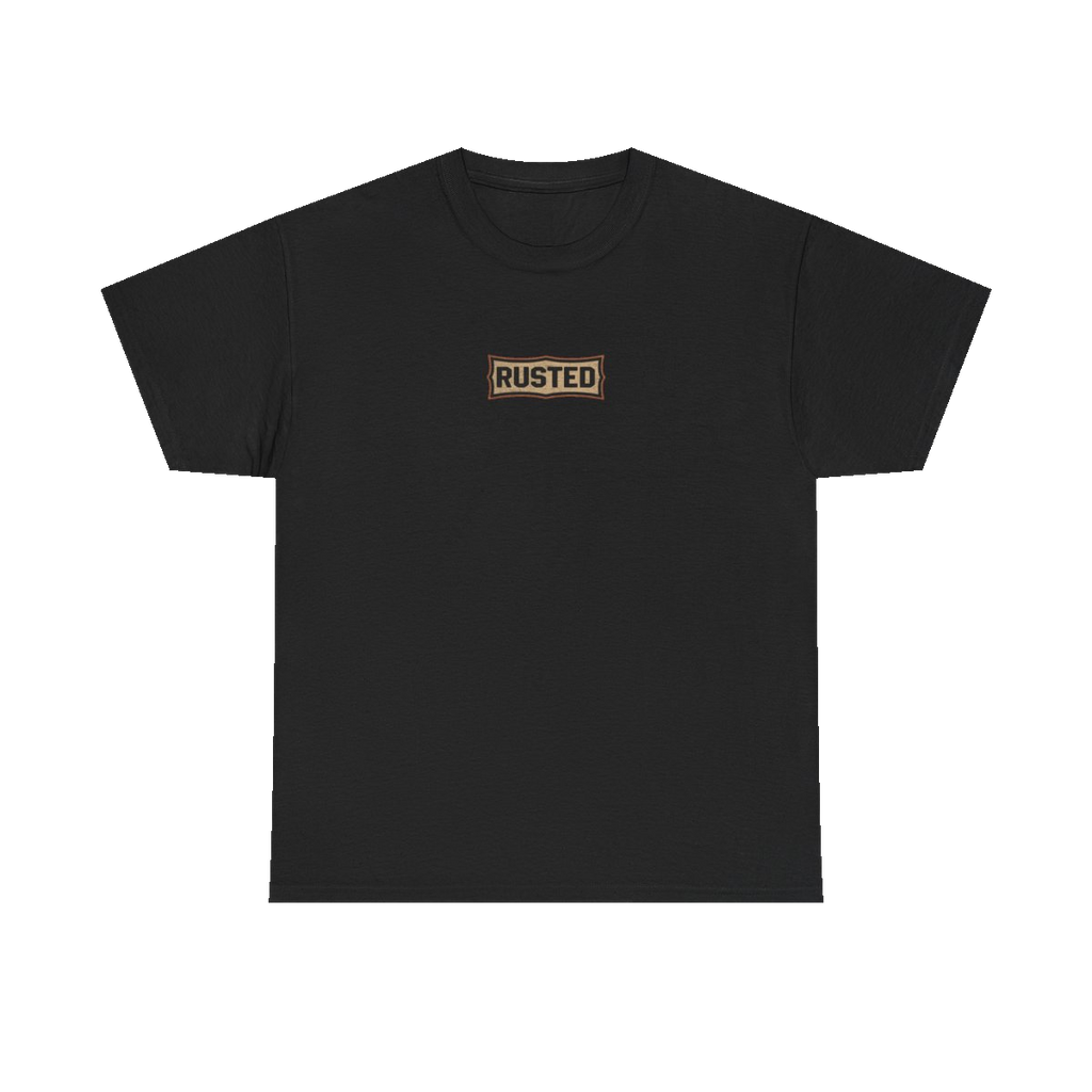 RESPECT THE IRON chest badge on a black tee