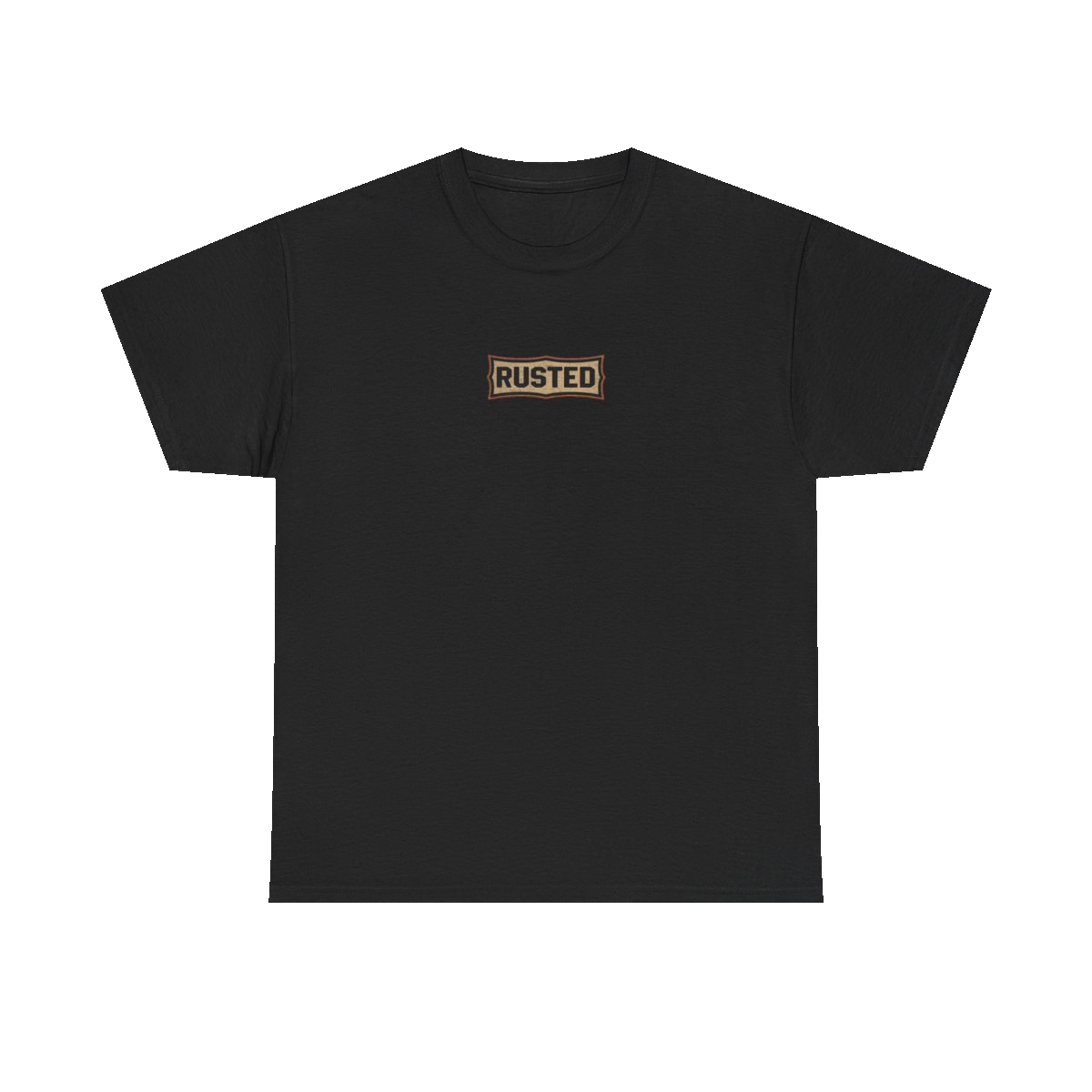RESPECT THE IRON chest badge on a black tee