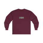 RESPECT THE IRON chest badge on a maroon long sleeve