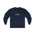 RESPECT THE IRON chest badge on a navy long sleeve