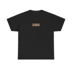 TRUST THE RUST chest badge on a black tee