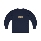 RESPECT THE IRON chest badge on a navy long sleeve