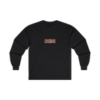 TRUST THE RUST chest badge on a black long sleeve
