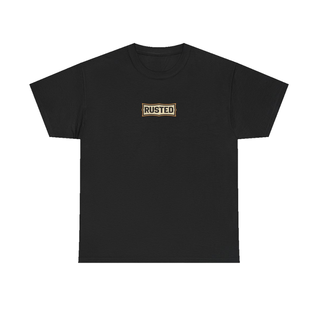 RESPECT THE IRON chest badge on a black tee