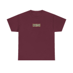RESPECT THE IRON chest badge on a maroon tee