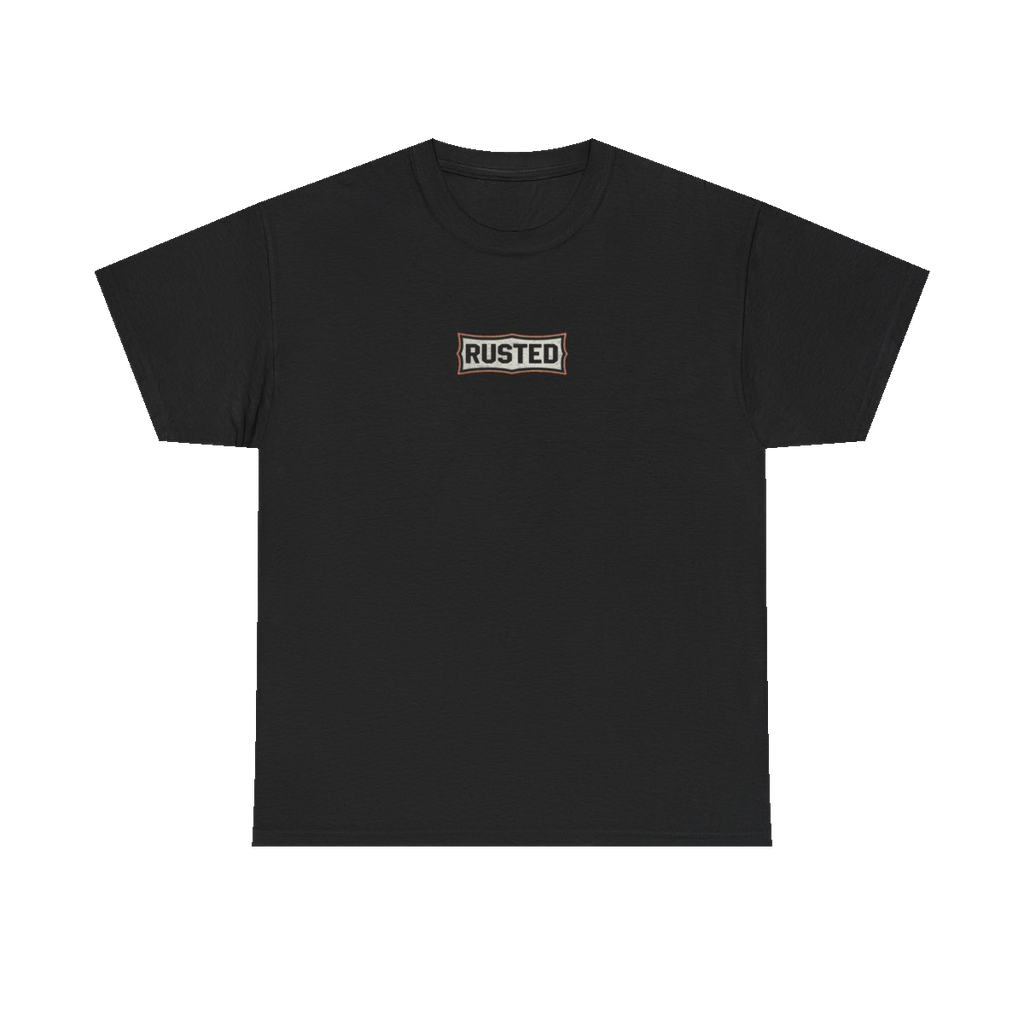 RESPECT THE IRON chest badge on a black tee