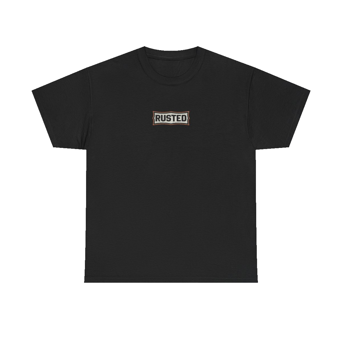 RESPECT THE IRON chest badge on a black tee